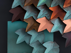 VERTICAL GREEN - Modular copper 3D Wall Cladding _ DE CASTELLI